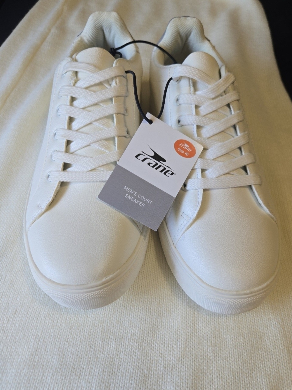 Crane Men's White Court Sneakers